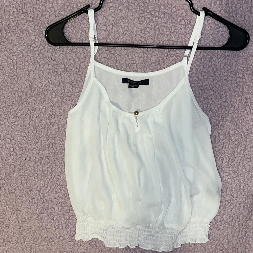 White crop top